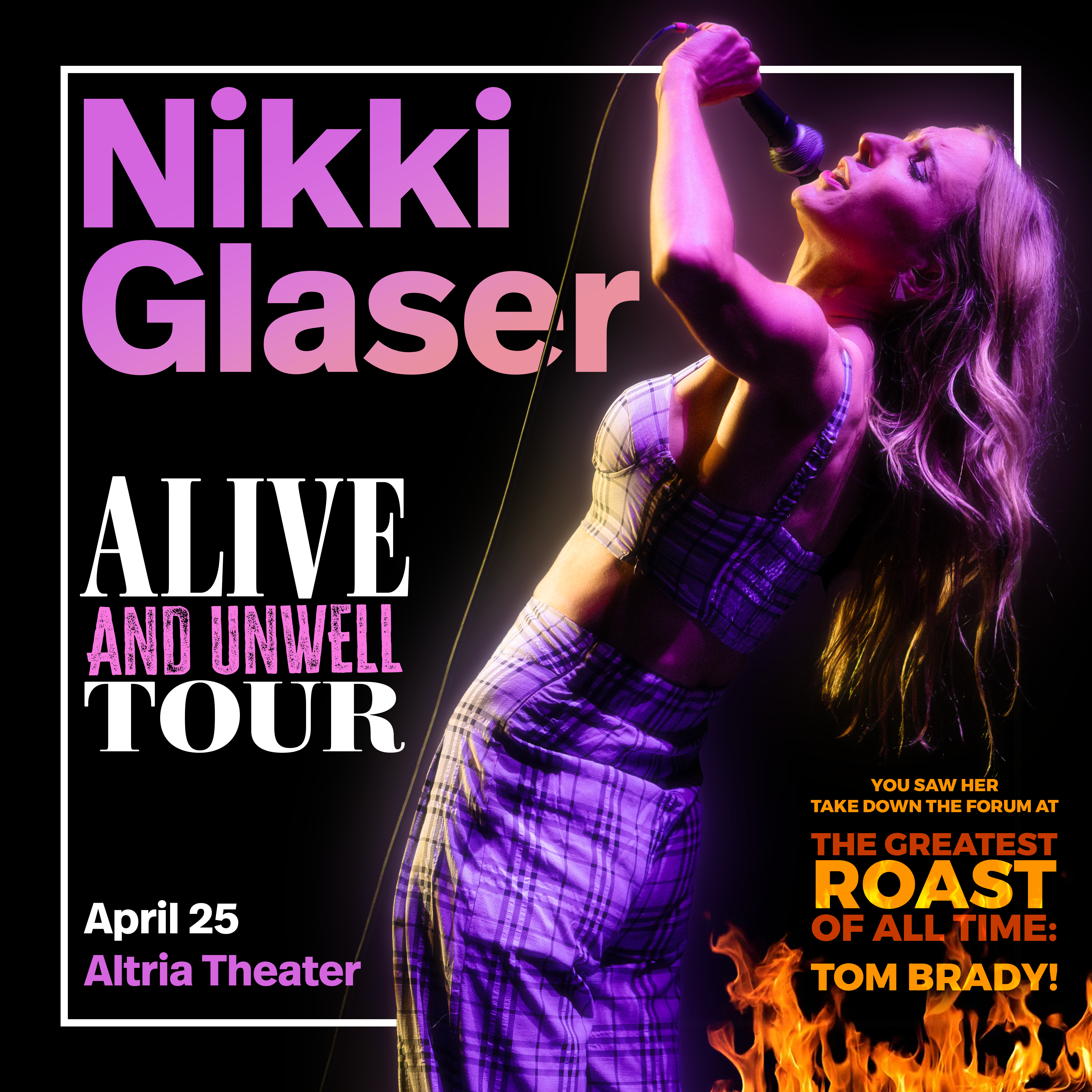 COMEDIAN NIKKI GLASER ADDS RICHMOND STOP TO  ALIVE AND UNWELL NORTH AMERICAN TOUR 